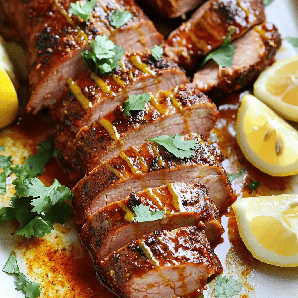 Spicy Harissa Roasted Pork Tenderloin Flavorful Dish