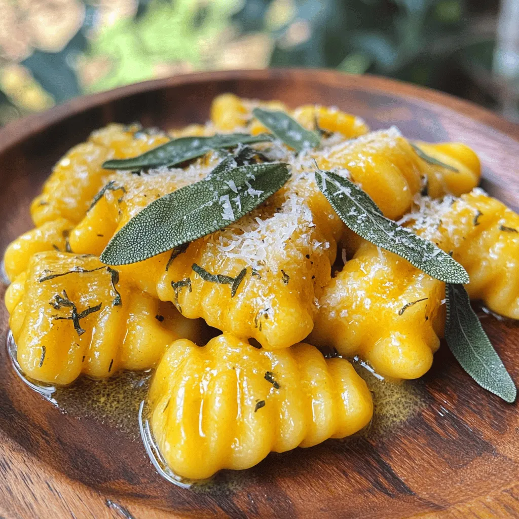 Pumpkin Gnocchi with Sage Butter Delightful Recipe