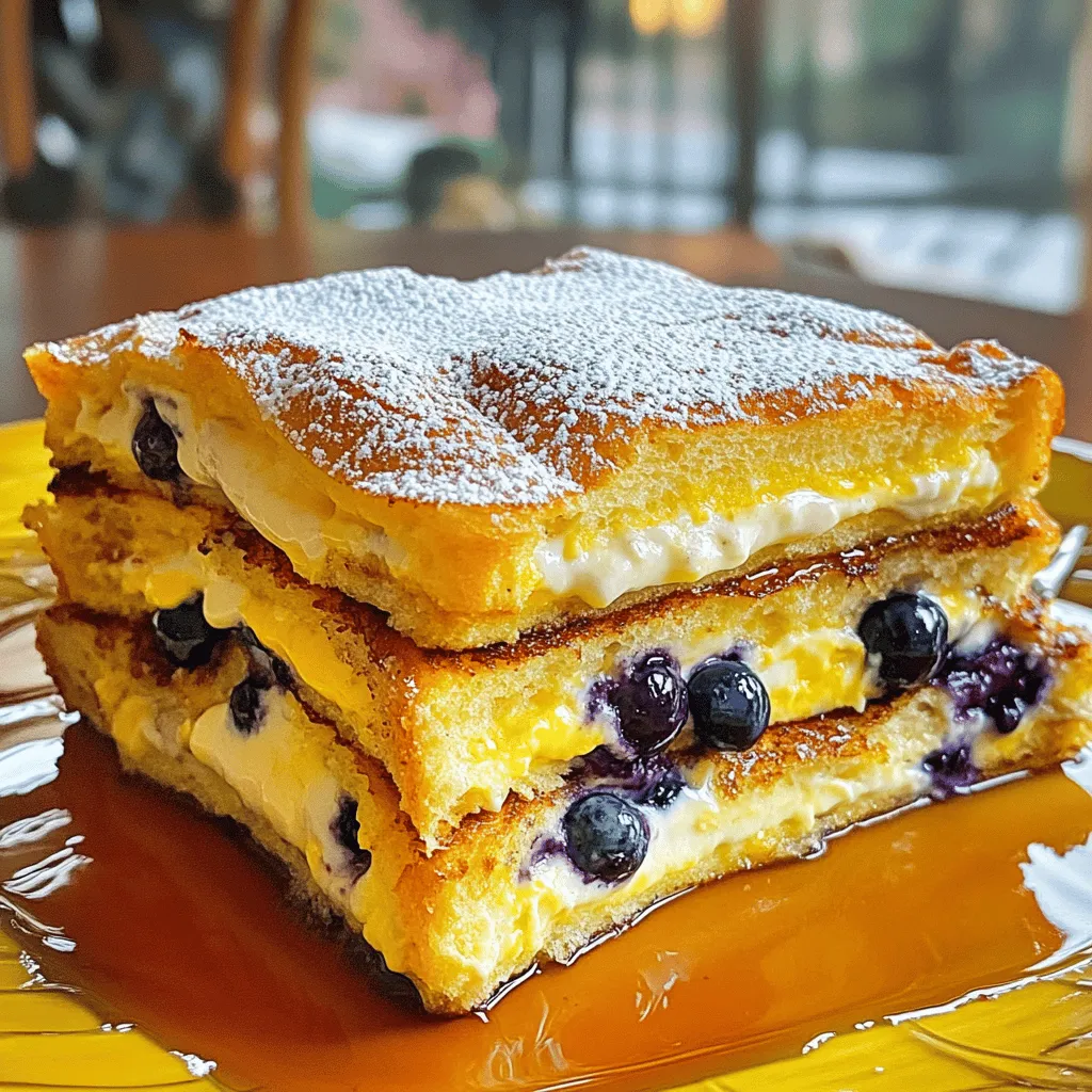Blueberry Cheesecake French Toast Casserole Delight