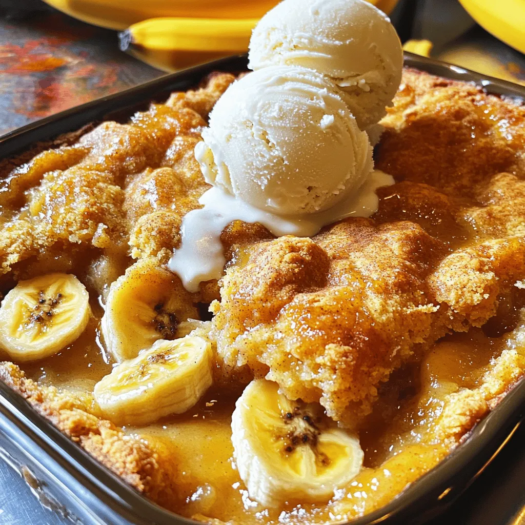 Easy Banana Cobbler Simple and Delicious Dessert Recipe