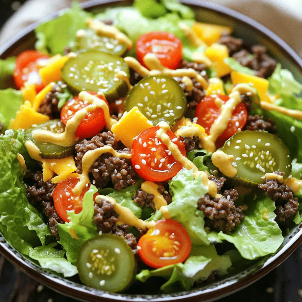 Keto Big Mac Salad Easy and Flavorful Meal Option