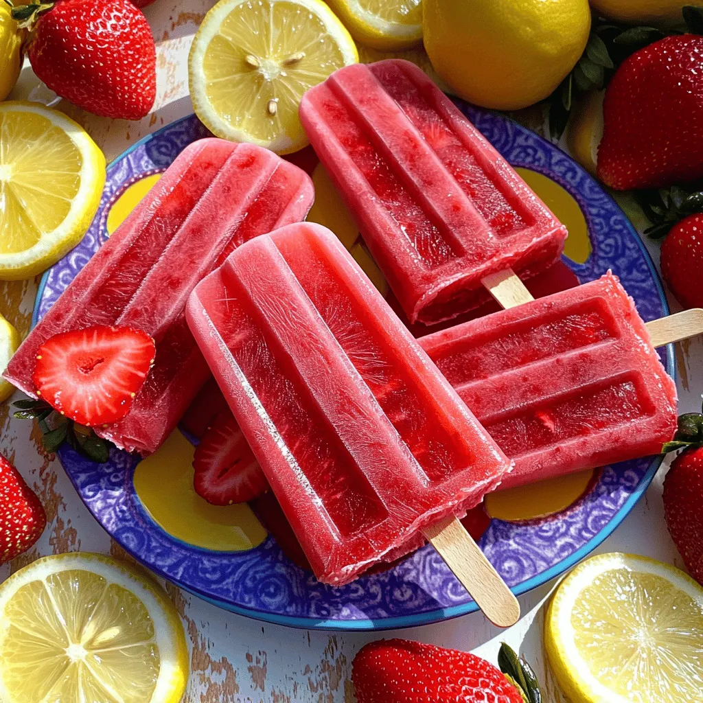 Strawberry Lemonade Popsicles Refreshing Summer Treat