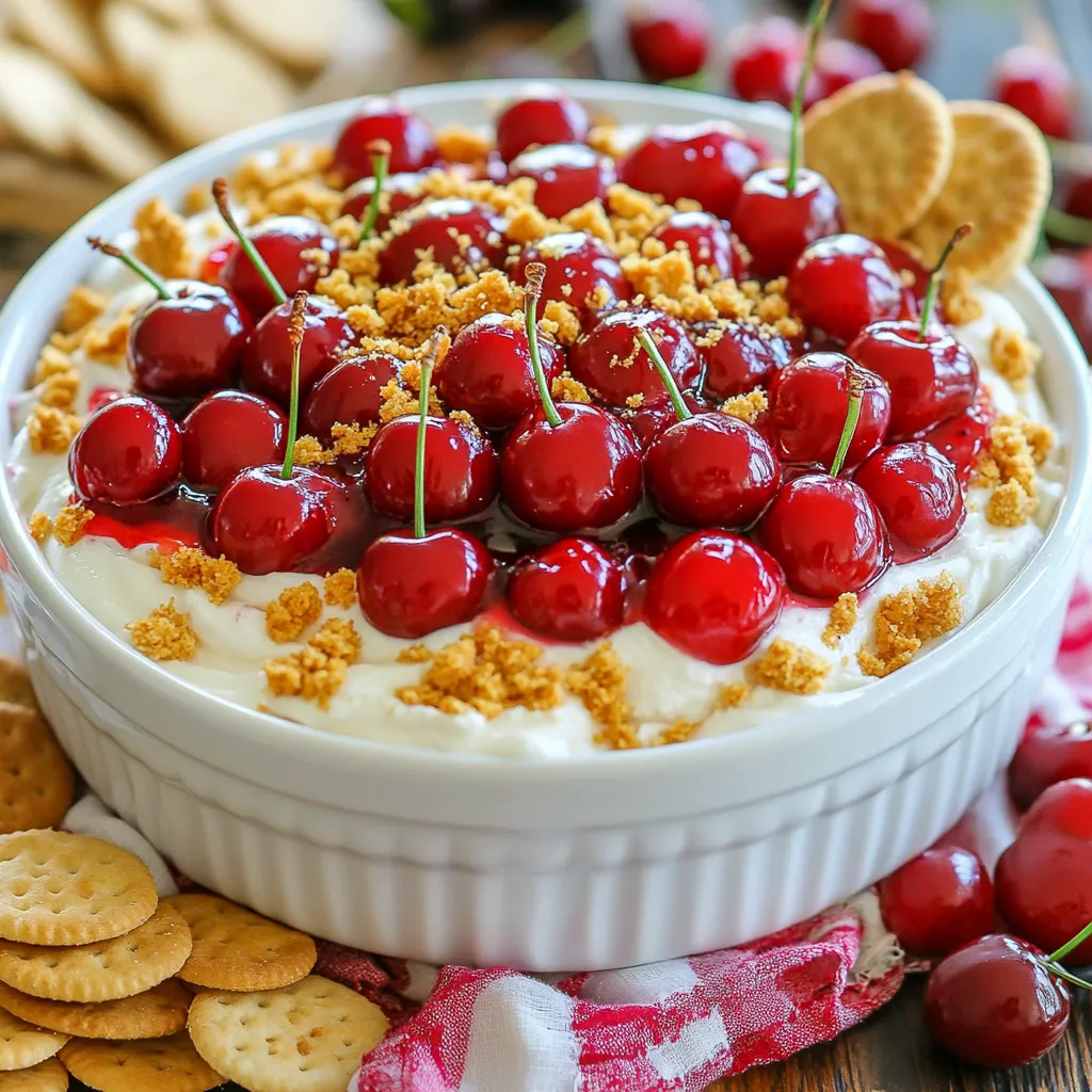 Cherry Cheesecake Dip Tasty and Easy Party Snack