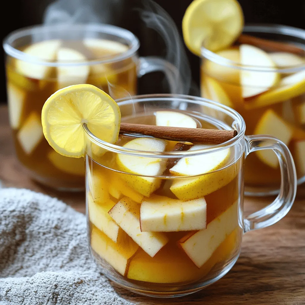 Apple cinnamon tea is a cozy drink made with simple, fresh ingredients. The main ones are apples, cinnamon, and tea. Each ingredient adds a unique taste and feel to the drink.