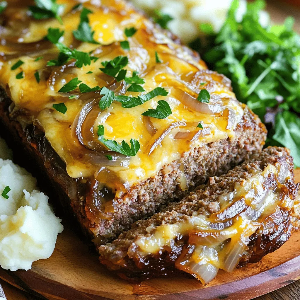 Delicious French Onion Meatloaf Juicy Comfort Recipe