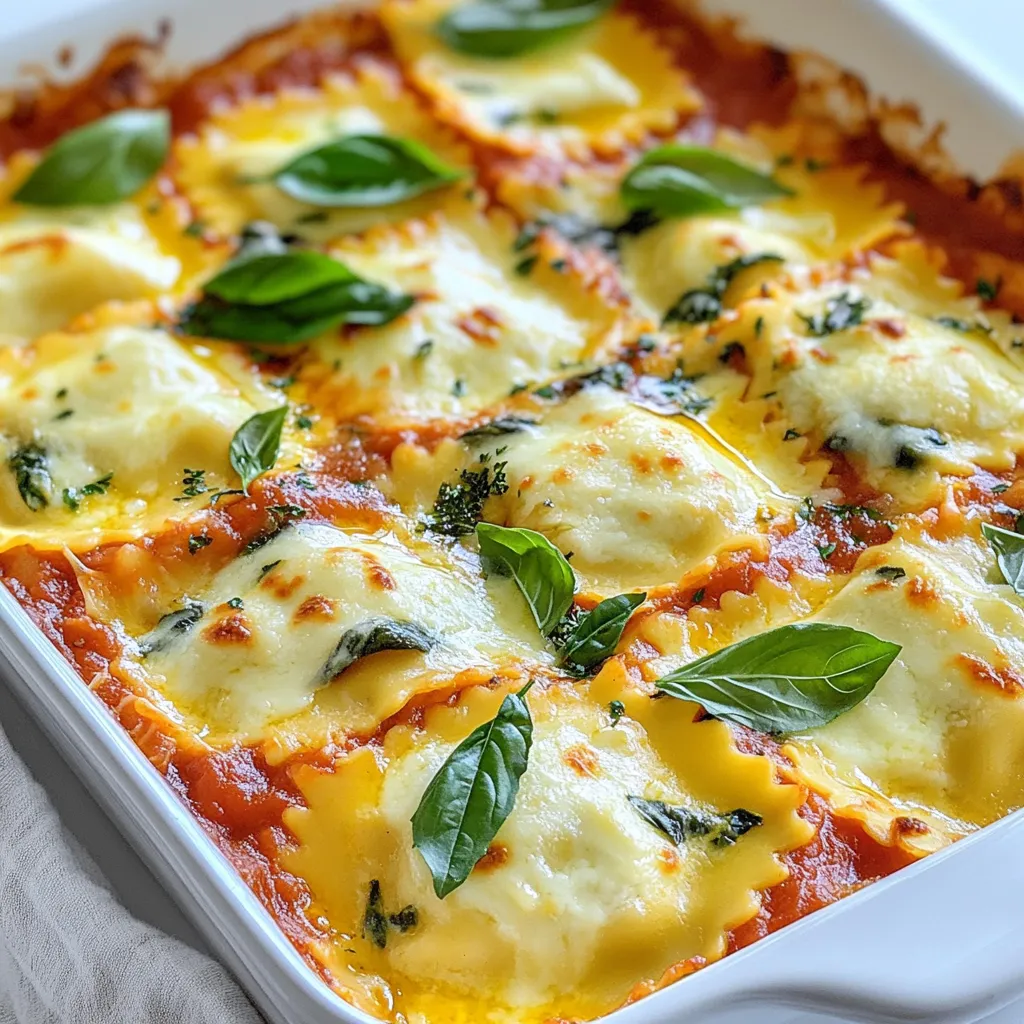 Creamy Spinach Ricotta Ravioli Bake Delightful Dish