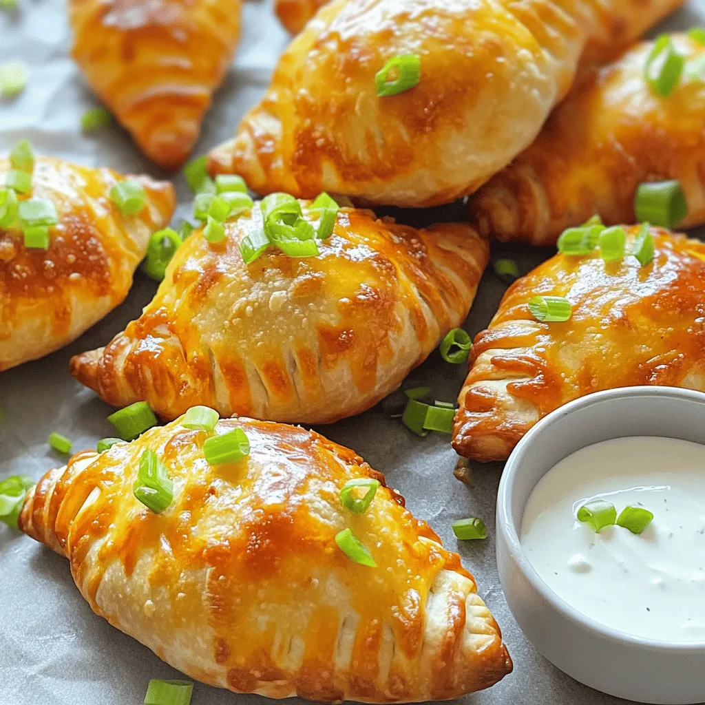 Mini Football Buffalo Chicken Calzones Delicious Game Snack
