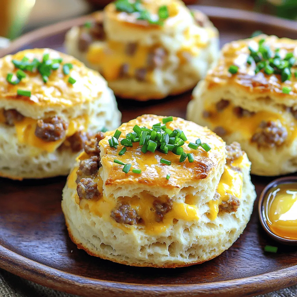 Cheesy Sausage Biscuits Quick and Tasty Recipe