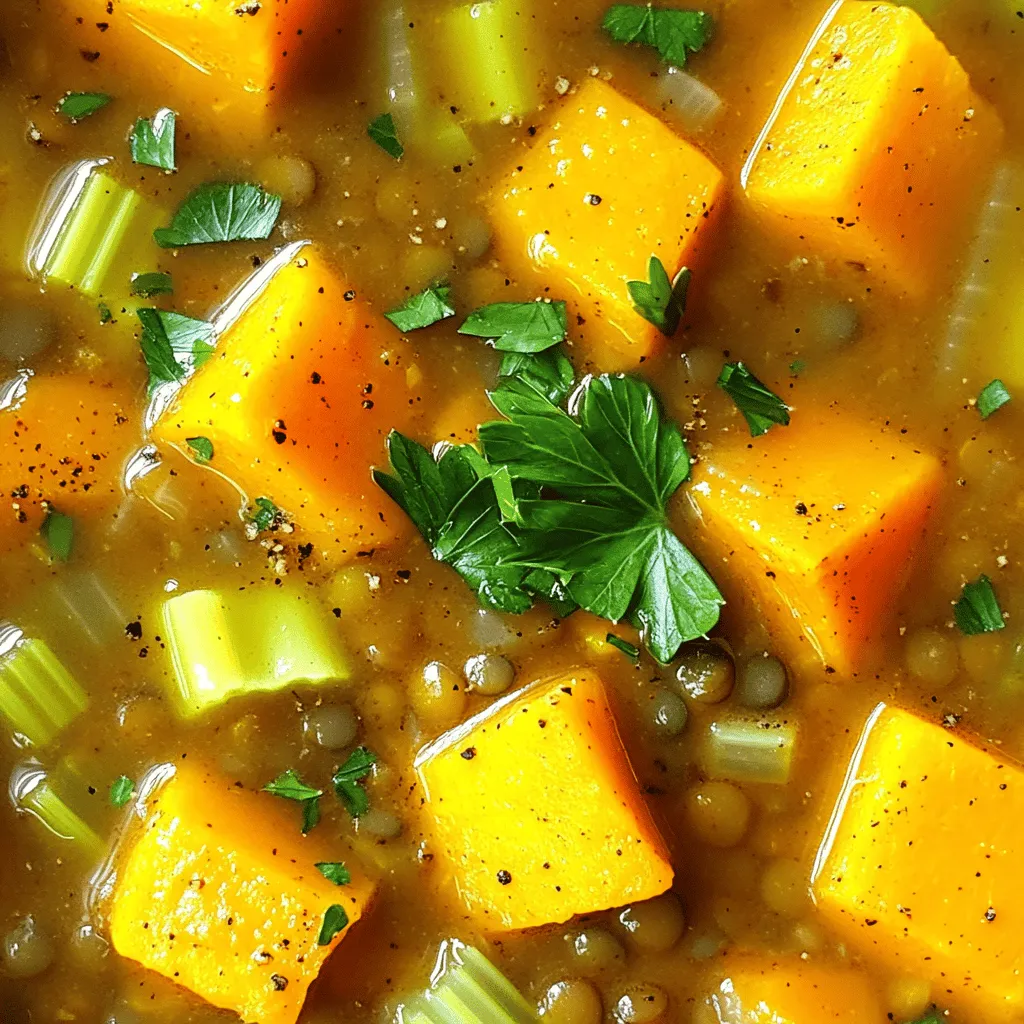 Slow Cooker Butternut Squash Lentil Stew Delight