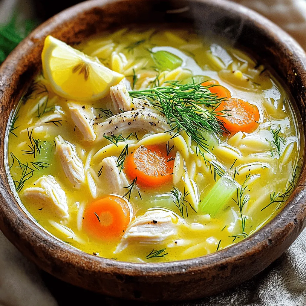 The heart of Avgolemono lies in its simple, fresh ingredients. First, you need chicken. A whole chicken gives rich flavor. I often use one that weighs about 3-4 pounds. This helps create a deep, tasty broth.