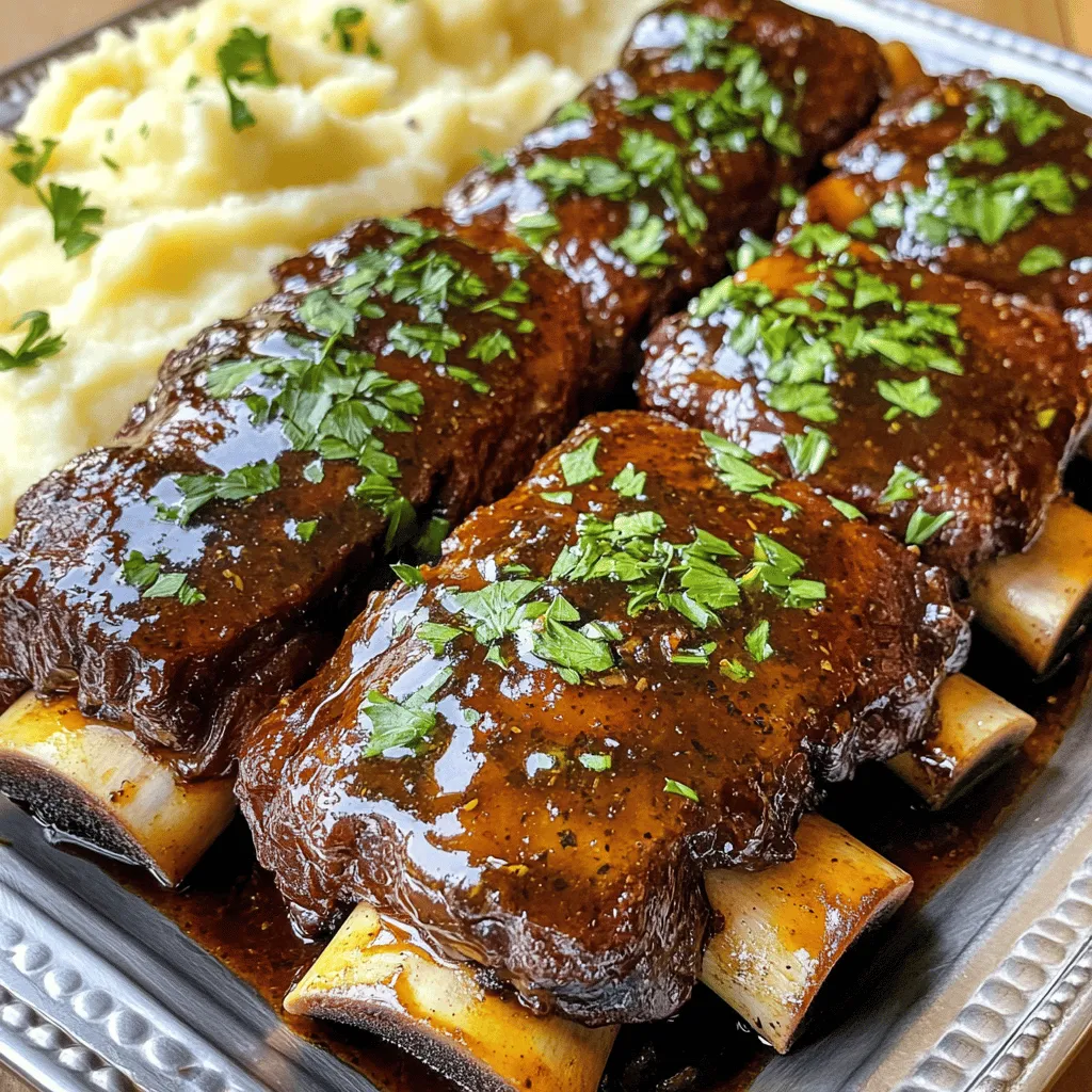Slow Cooker Balsamic Short Ribs Savory and Tender Meal