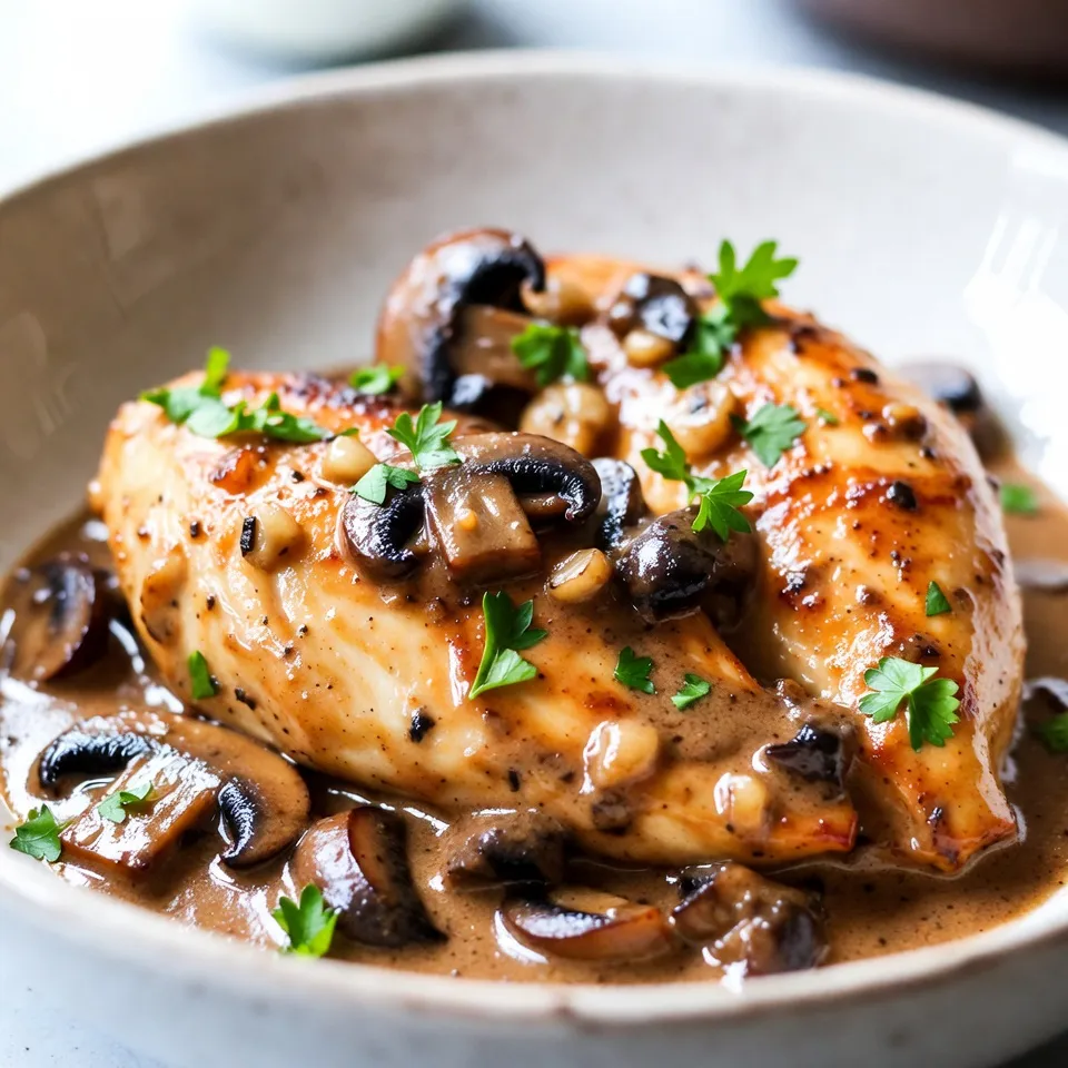 Creamy Mushroom Parmesan Chicken Easy Weeknight Dish