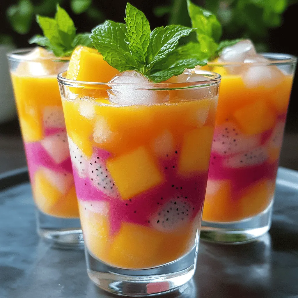 To make a Mango Dragonfruit Refresher, you need fresh, bright ingredients. Each element adds flavor and fun. Here’s what you will need: