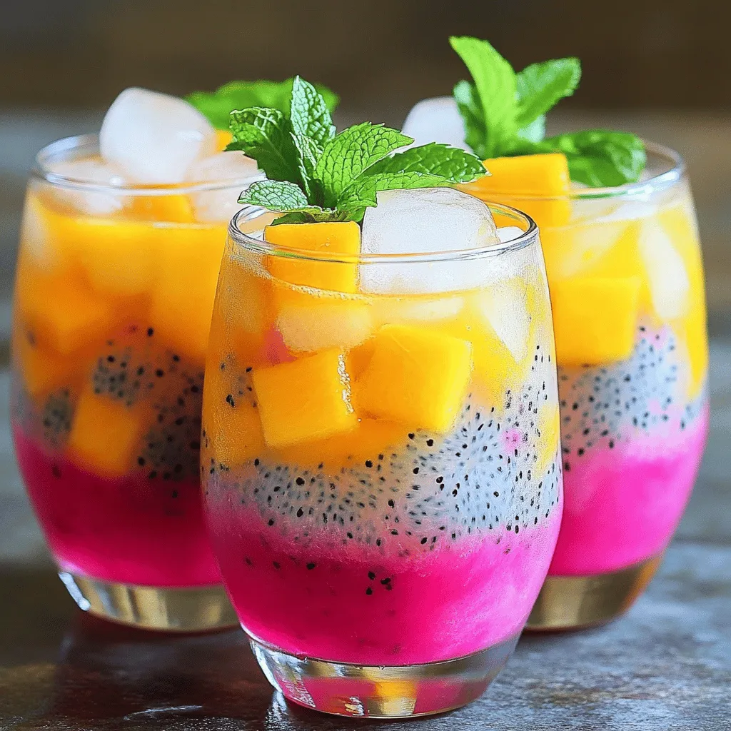 Mango Dragonfruit Refresher Recipe for a Tasty Treat
