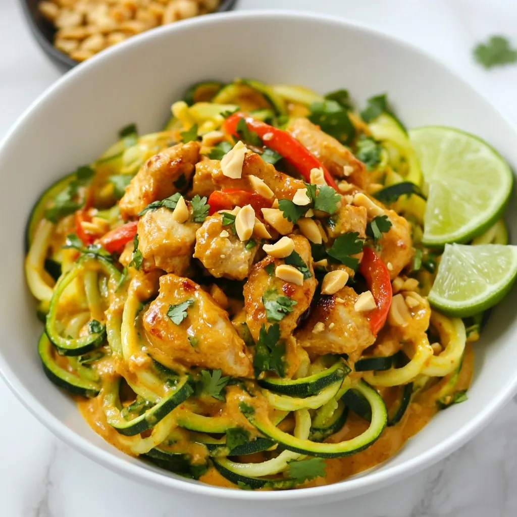 Thai Peanut Chicken Zoodles Flavorful and Healthy Meal