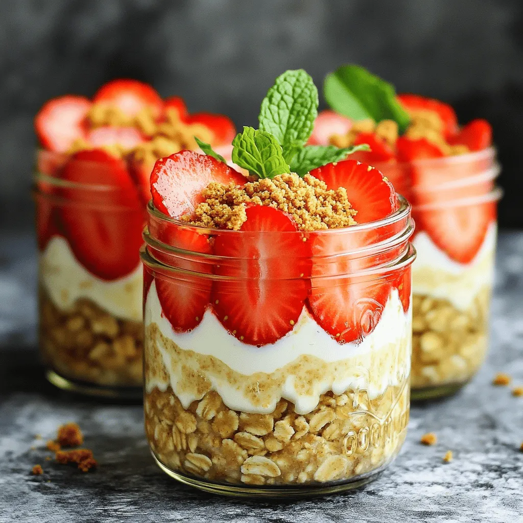 Strawberry Cheesecake Overnight Oats Delightful Recipe