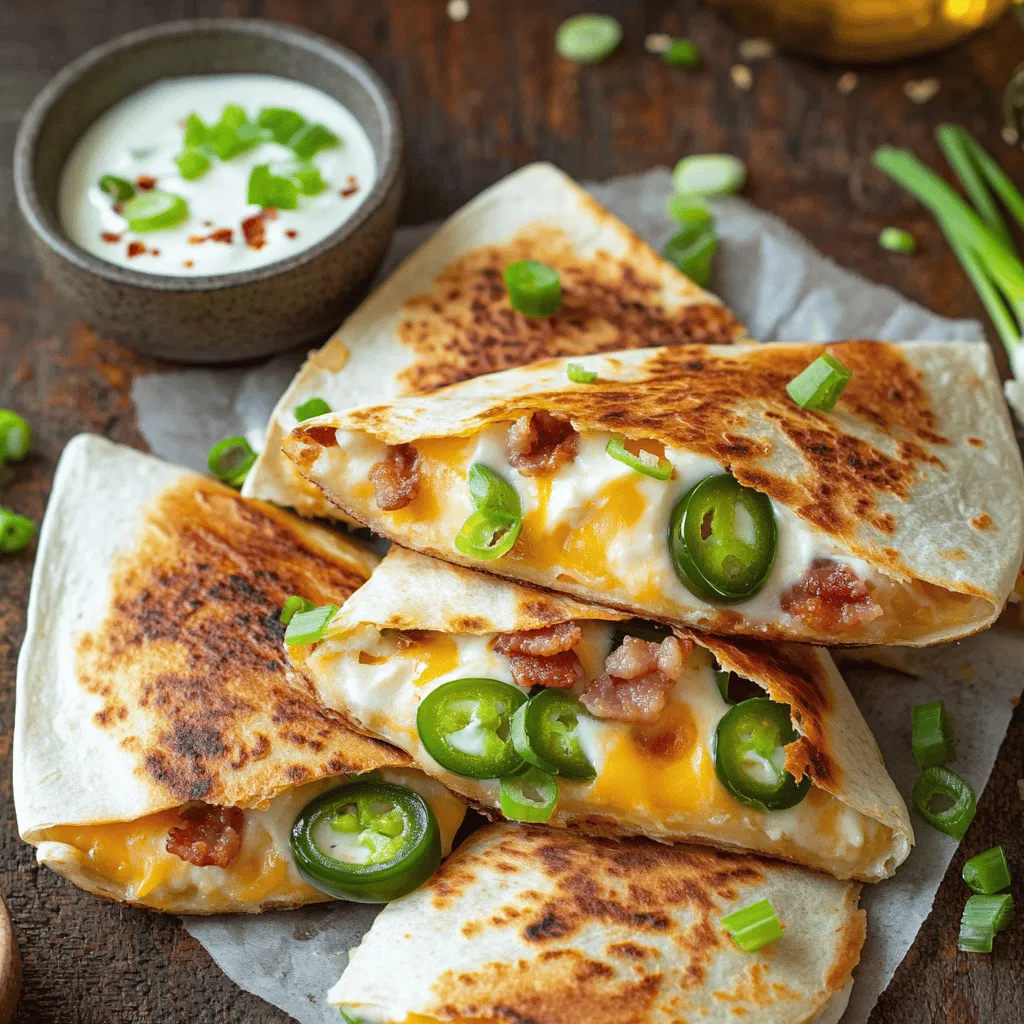 Jalapeno Popper Quesadillas Quick and Tasty Recipe