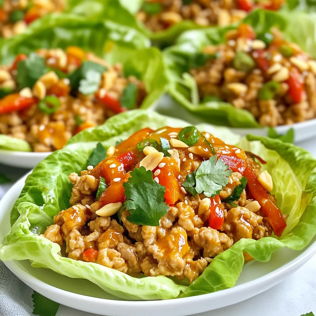 Sweet Chili Chicken Lettuce Wraps Delightful Meal Prep