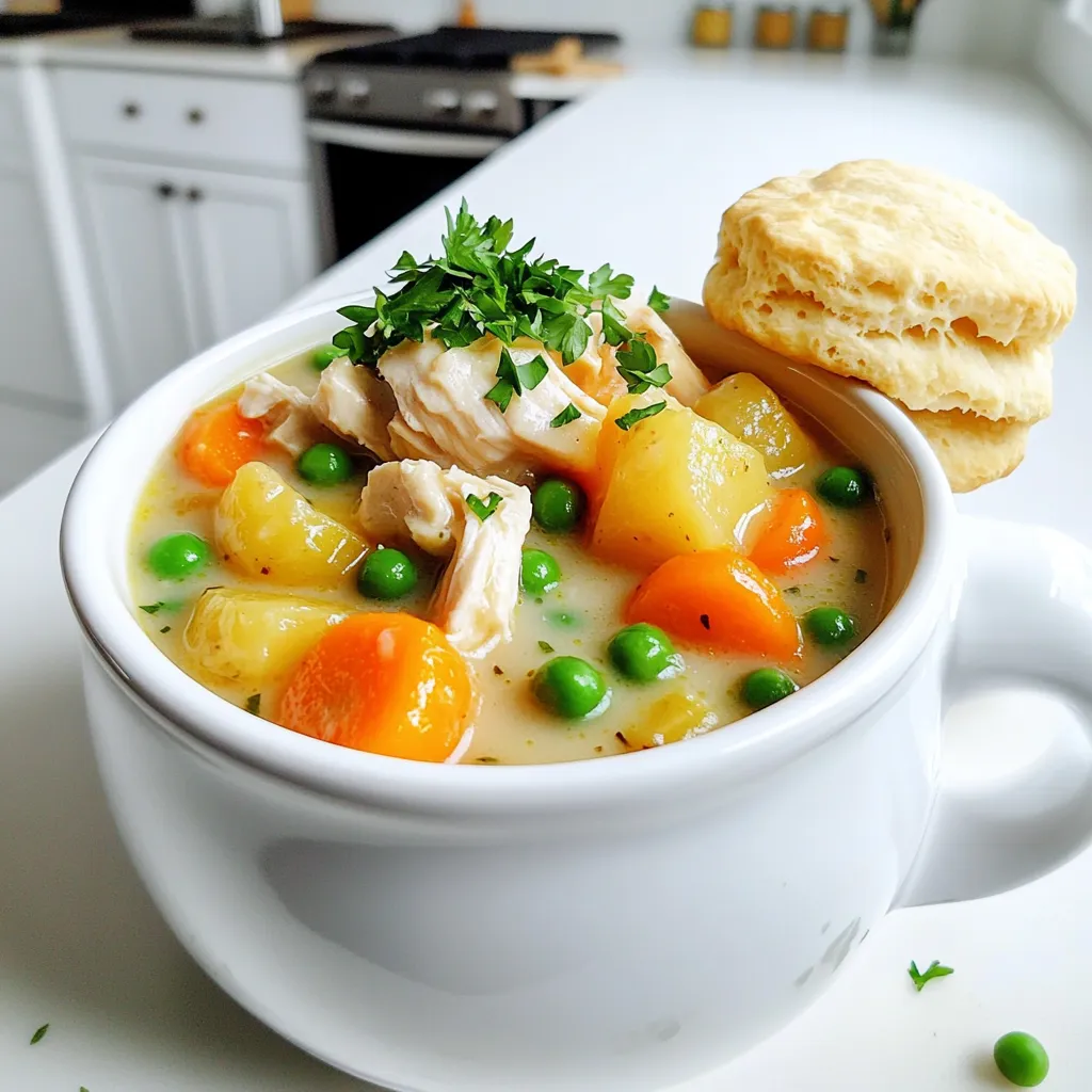 Slow Cooker Chicken Pot Pie Soup Hearty and Filling Meal