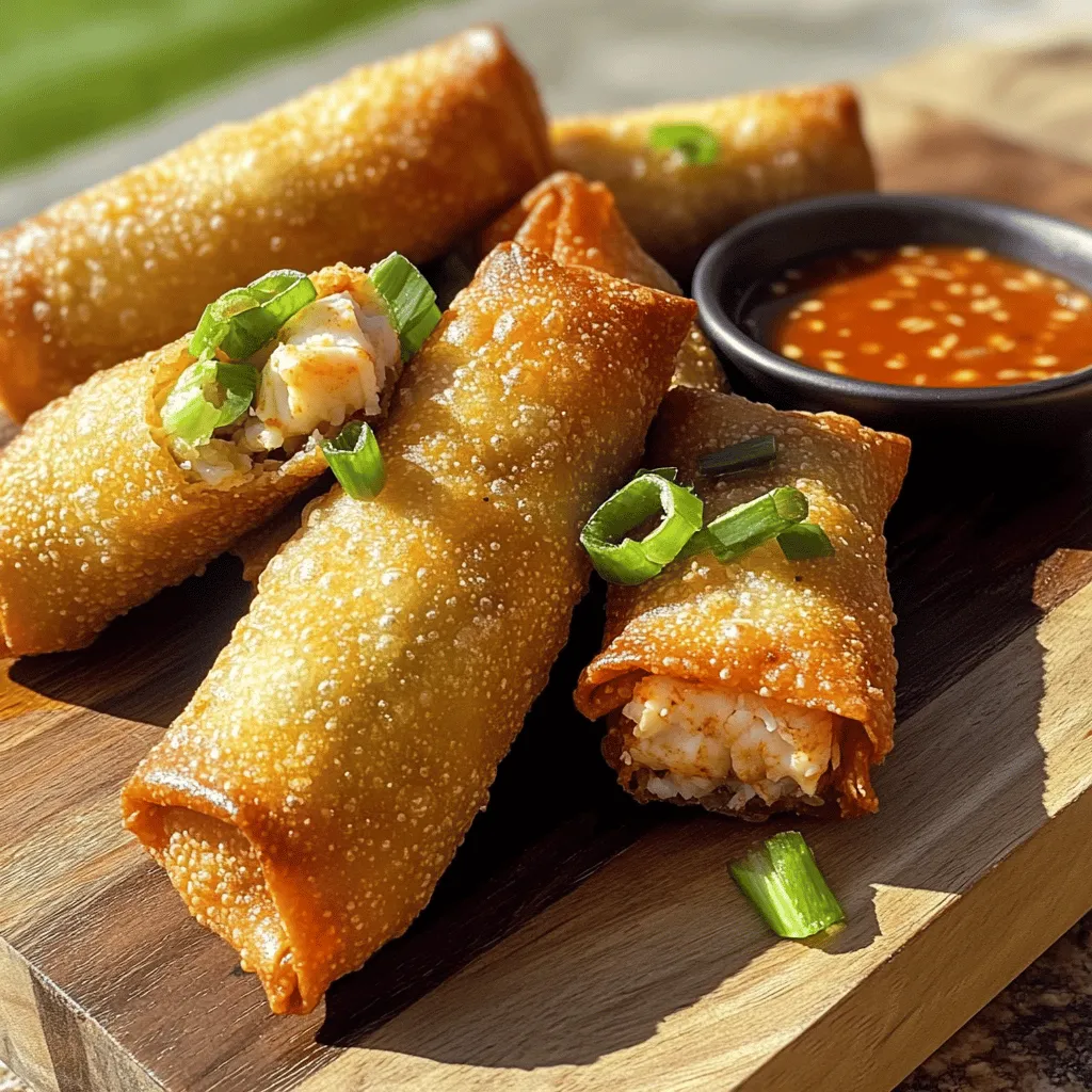 Crab Cake Egg Rolls Savory and Simple Appetizer
