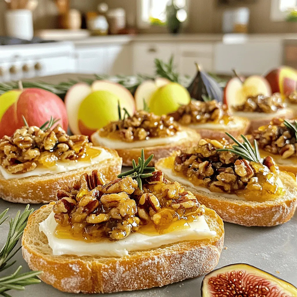 Maple Pecan Brie Crostini Delicious and Easy Snack
