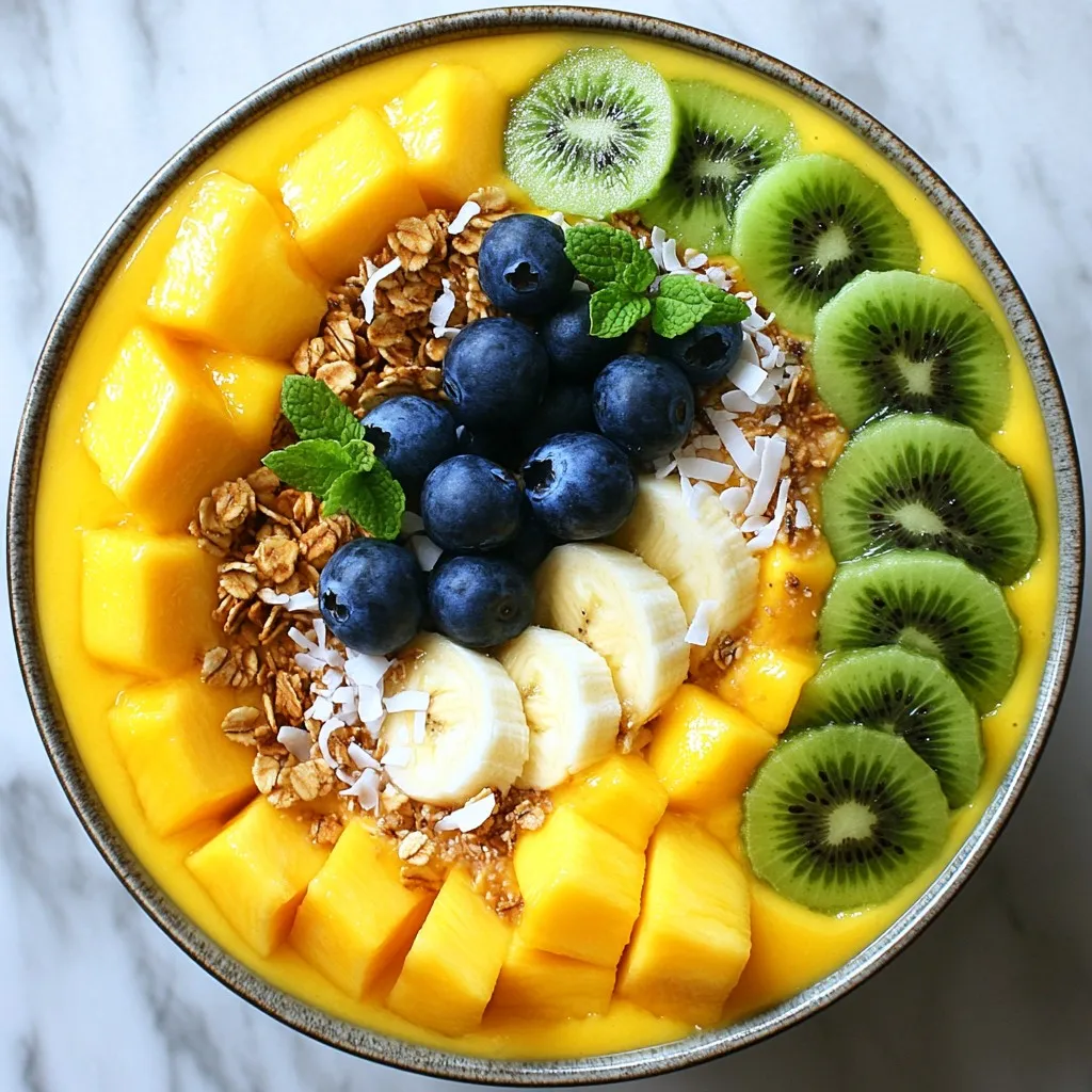 Tropical Mango Smoothie Bowl Refreshing and Healthy Treat