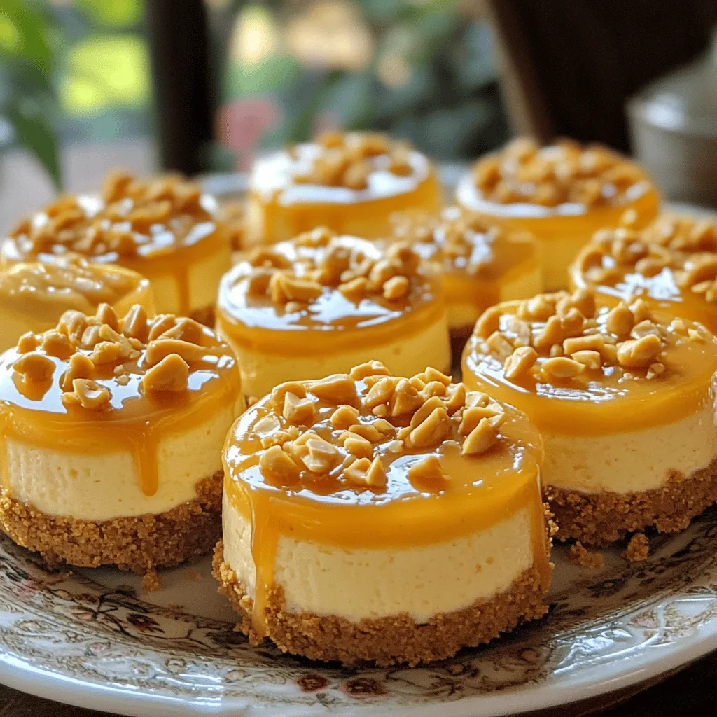 Irresistible Peanut Butter Caramel Mini Cheesecakes Delight
