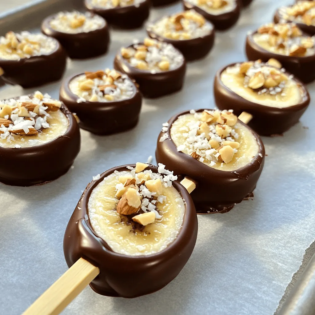 Chocolate Covered Banana Pops Delightful Frozen Treat