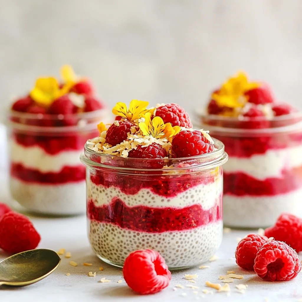 Coconut Raspberry Chia Pudding Tasty and Simple Delight