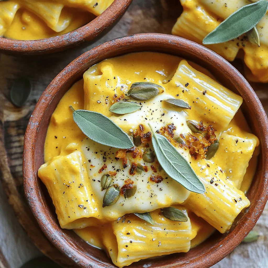 Savory Pumpkin and Gruyere Rigatoni Recipe Delight