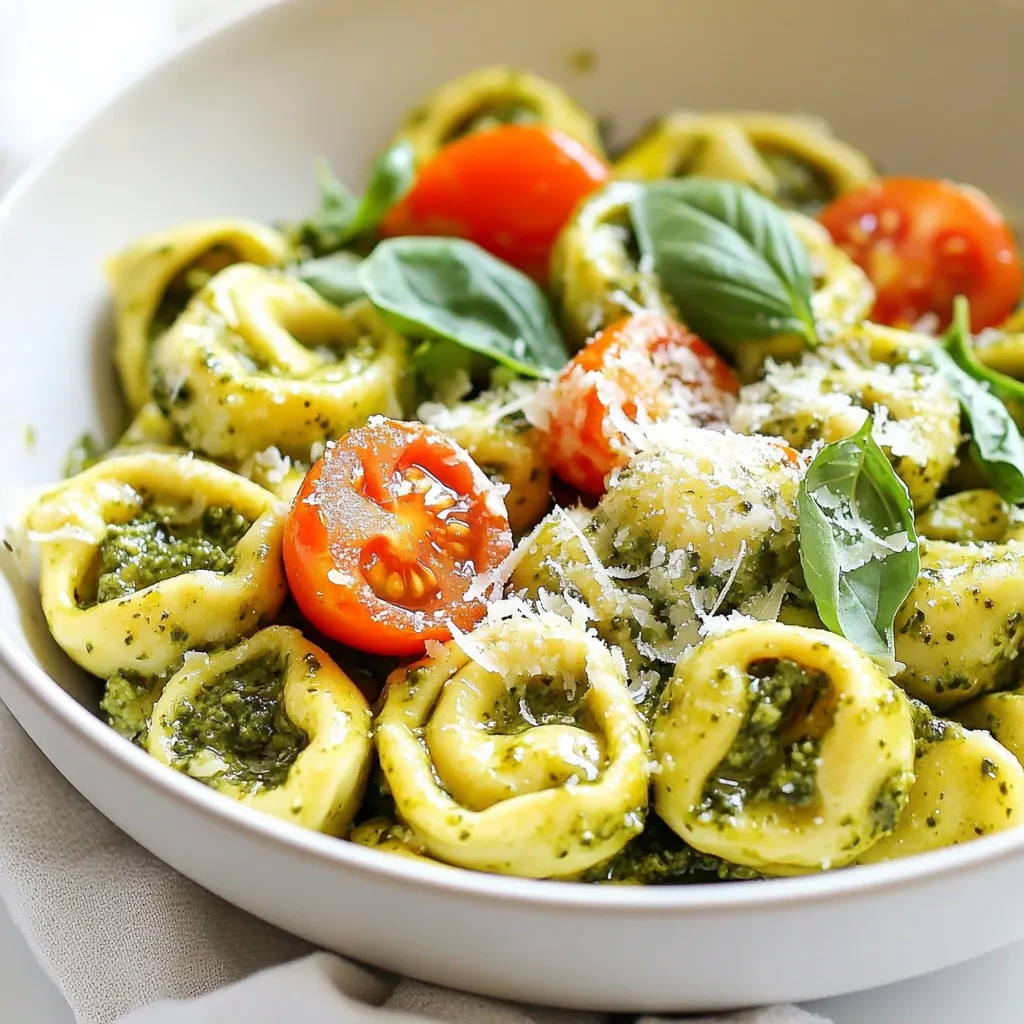 Creamy Pesto Tortellini Skillet Quick and Tasty Dish