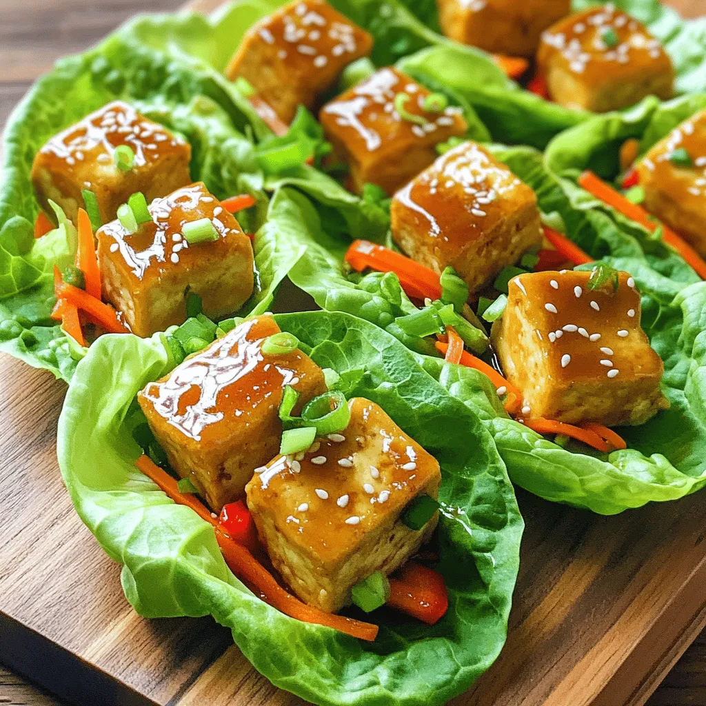 Crispy Honey Lime Tofu Lettuce Wraps Crunchy Delight