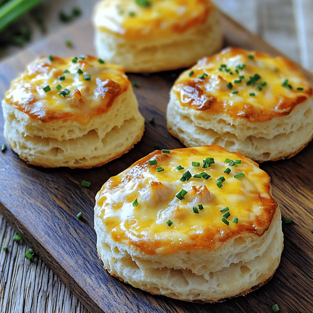 Crab Stuffed Cheddar Bay Biscuits with Zesty Lemon Sauce