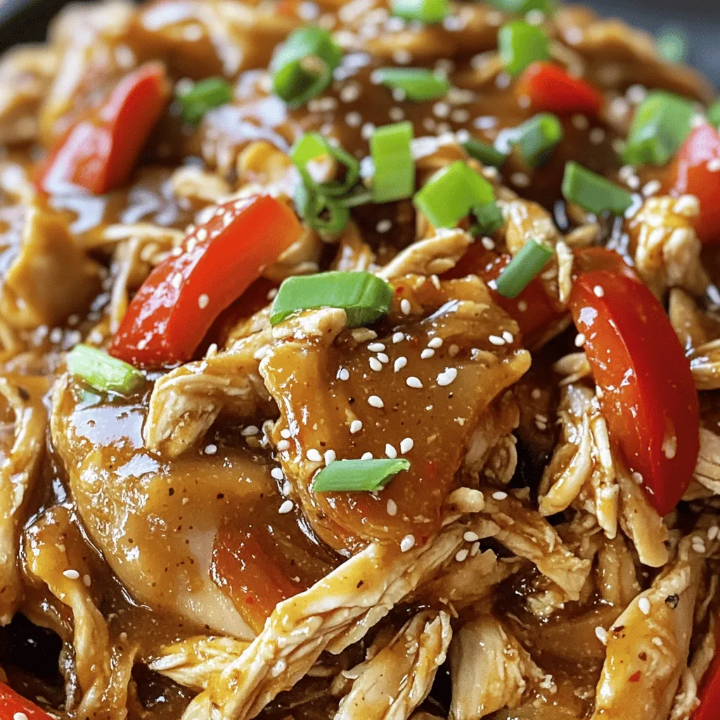 The main ingredients for Slow Cooker Sweet Chili Chicken are simple. You need 1.5 pounds of chicken thighs. I recommend bone-in and skinless for the best flavor. Next, grab 1 cup of sweet chili sauce. This sauce gives the dish its signature taste.