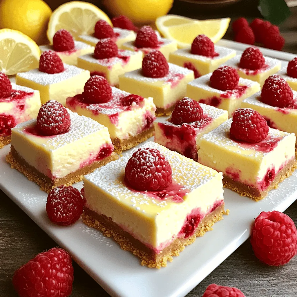 Lemon Raspberry Cheesecake Bars Deliciously Fresh Treat