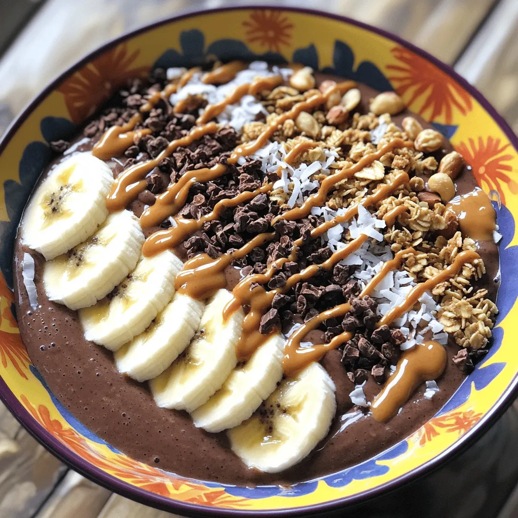 Chocolate Peanut Butter Smoothie Bowl Rich and Creamy