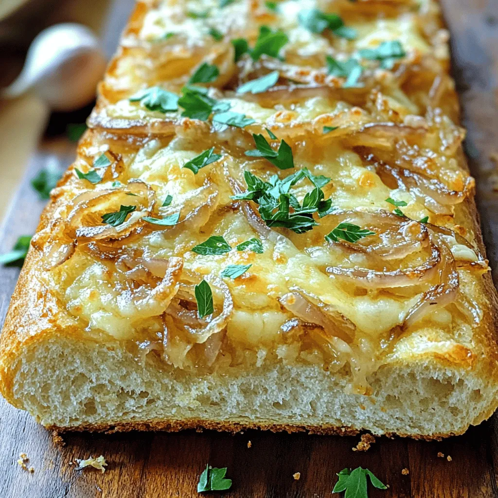French Onion Garlic Bread: A Savory Delight
