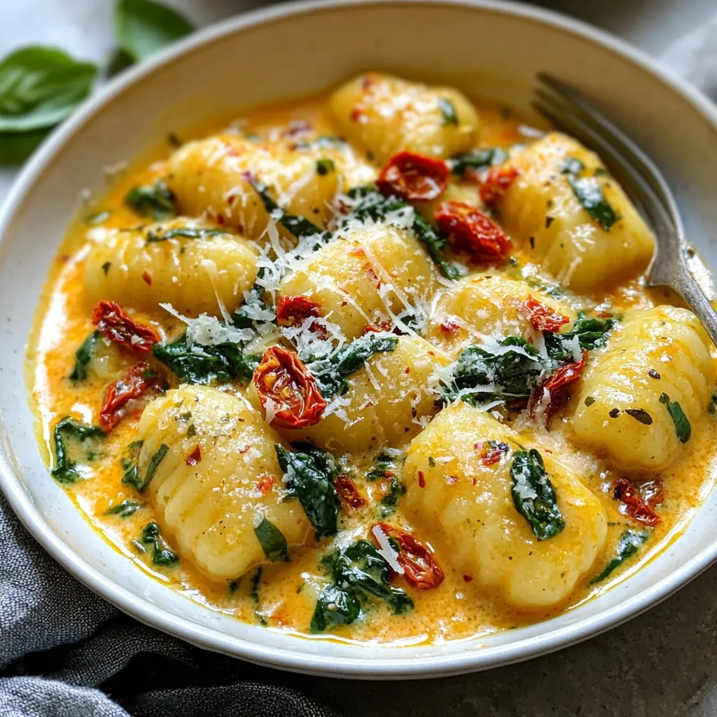 Creamy Sun Dried Tomato Gnocchi Delightful Dinner