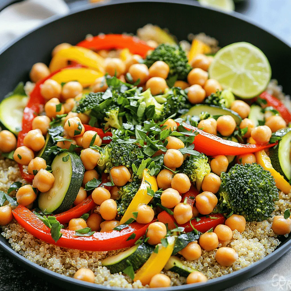 Fresh Herb Chickpea Stir Fry Simple and Flavorful Dish