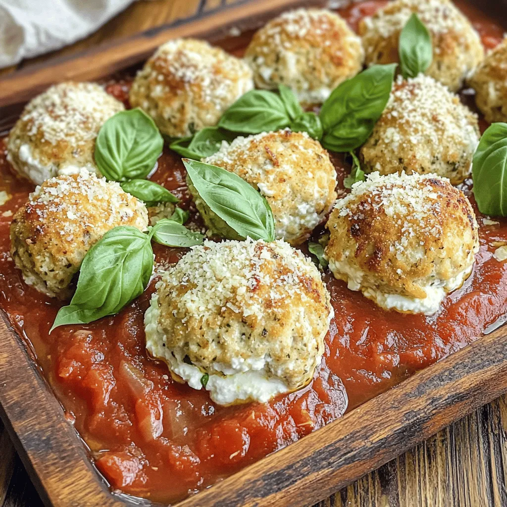 Baked chicken ricotta meatballs are a tasty and healthy dish. They are made with ground chicken and creamy ricotta cheese. This dish is a twist on classic Italian meatballs with ricotta and adds a savory touch.
