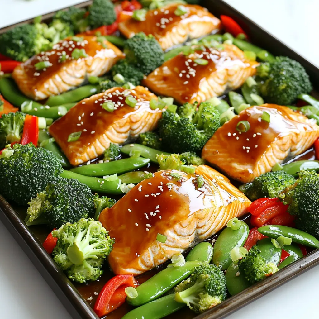 Teriyaki Salmon Sheet Pan Flavorful and Easy Dinner