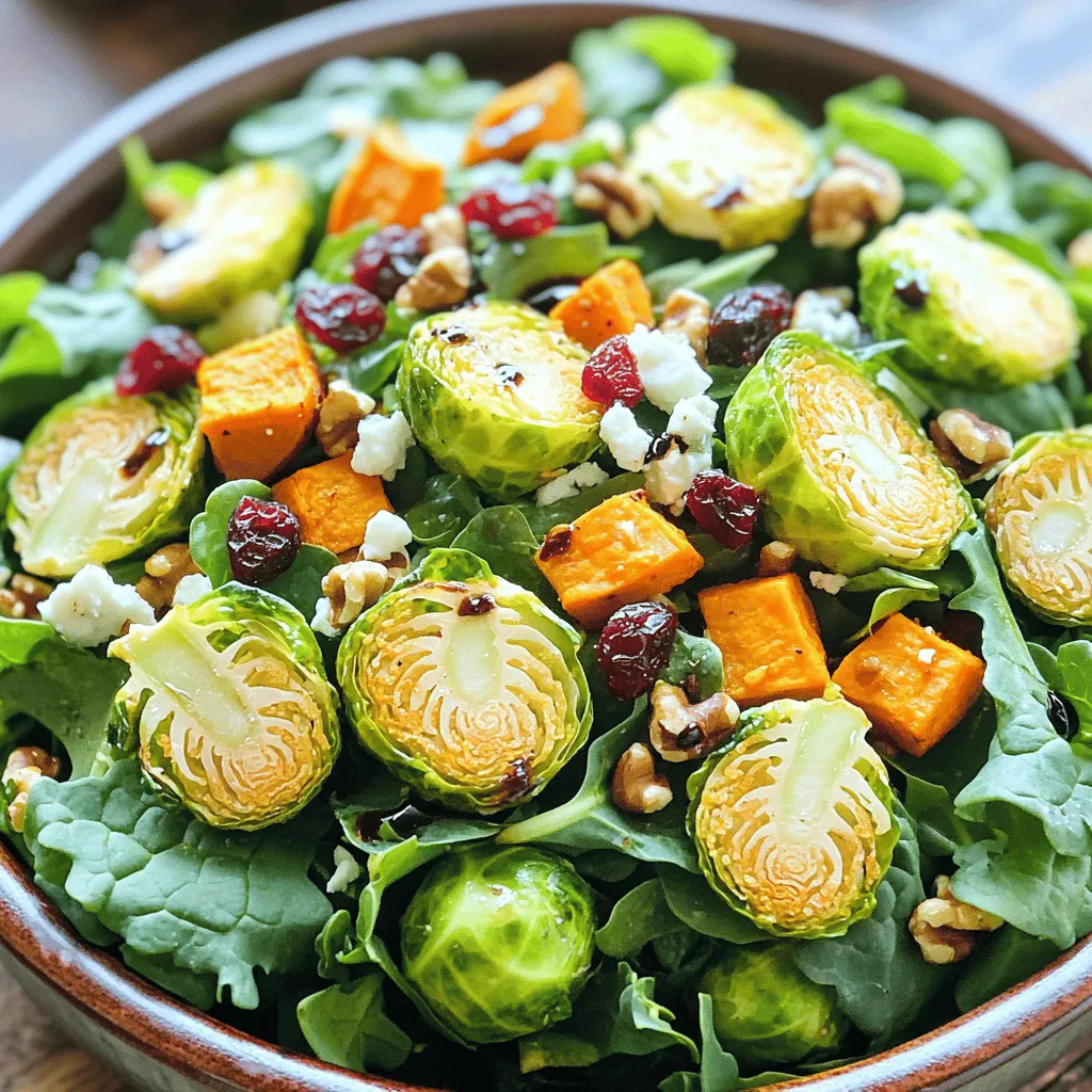 Roasted Brussels &#038; Sweet Potato Power Salad Delight