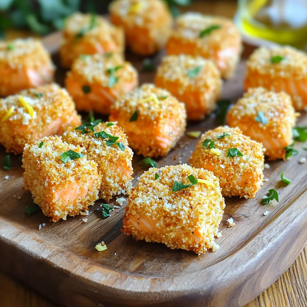 Air Fryer Parmesan Salmon Bites Flavorful and Simple