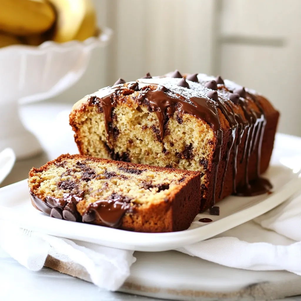 Chocolate Chip Banana Bread Soft and Flavorful Loaf