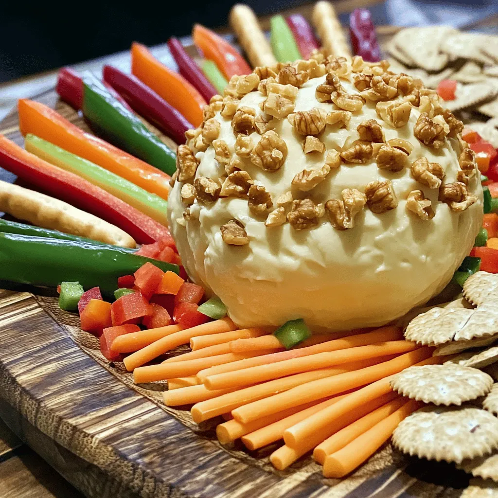 To make a great football cheese ball, you need the right ingredients. Start with 16 oz of softened cream cheese. This gives the cheese ball a smooth base. Then, add 1 cup of shredded cheddar cheese for a classic flavor. Crumbled feta cheese adds a nice twist. Use 1/2 cup for a tangy touch.