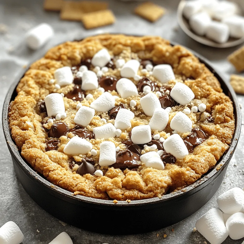 S’mores Cookie Skillet Delightful and Easy Dessert