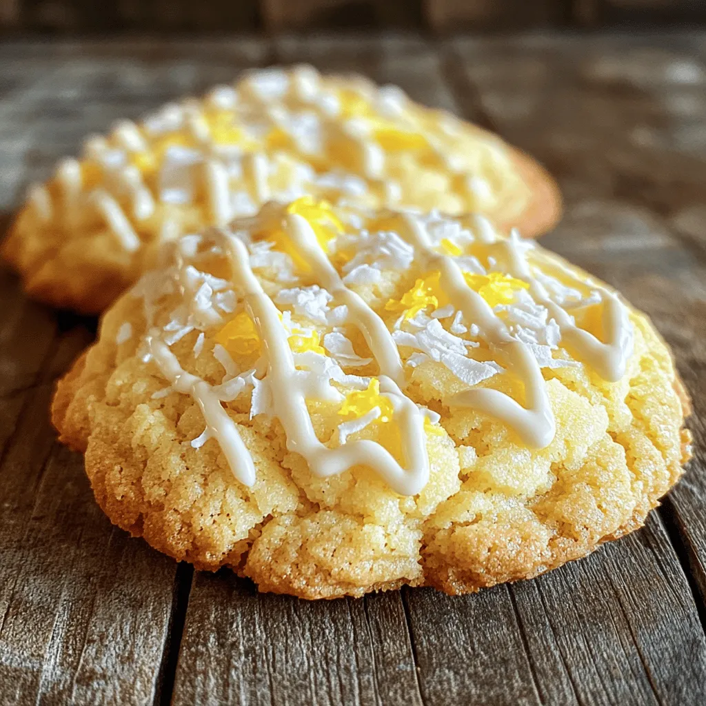 Lemon Coconut Cheesecake Cookies Delightful Treat Recipe