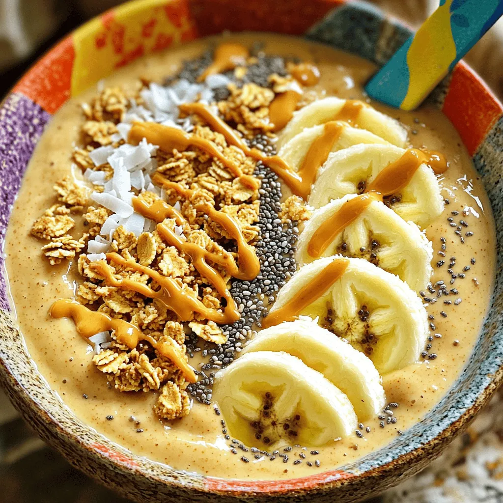 Peanut Butter Banana Smoothie Bowl Energizing Delight