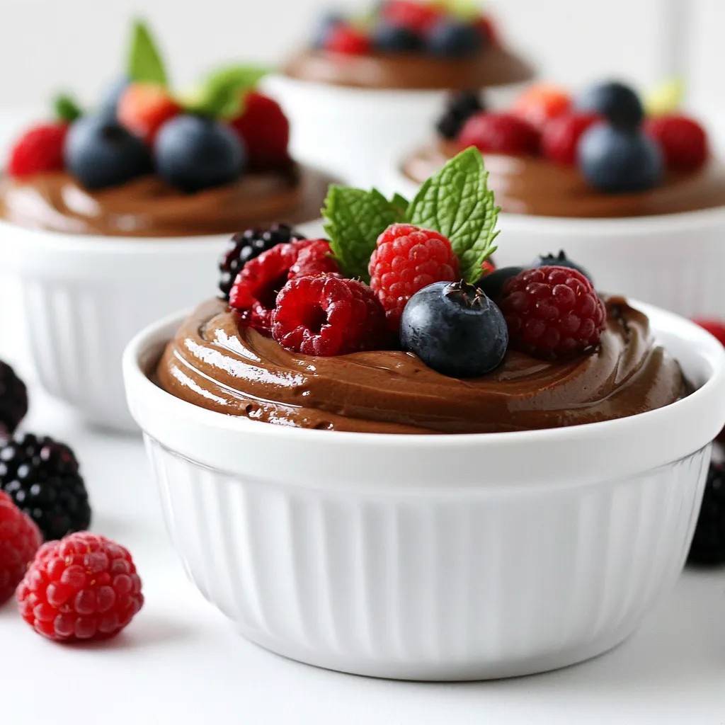 Chocolate Avocado Mousse Decadent and Healthy Treat