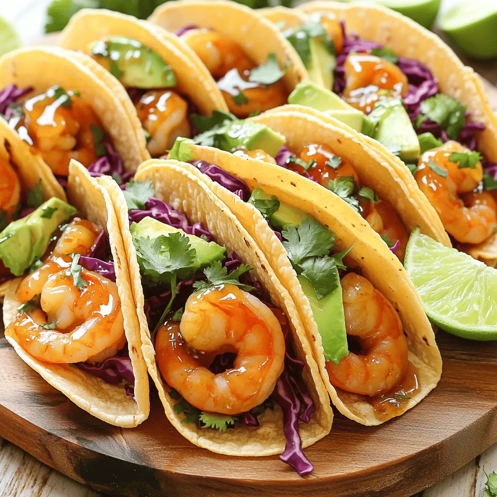 Spicy Honey Garlic Shrimp Tacos Tasty and Fast Meal